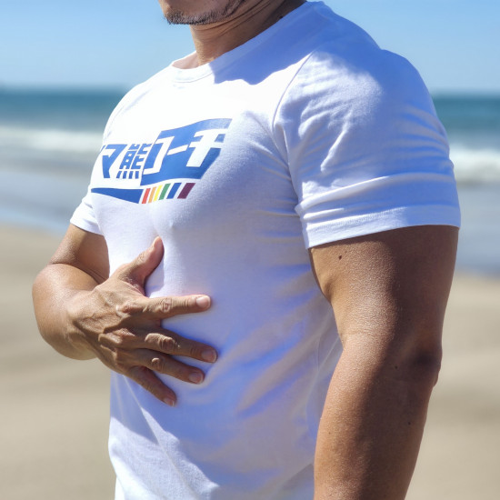 熊系 彩虹款 T-Shirt 白色