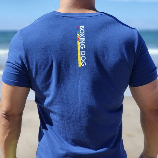 犬系 彩虹款 T-Shirt 藏青