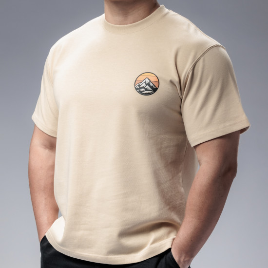 吉普等高線T-Shirt 沙色