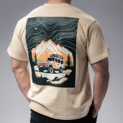 吉普等高線T-Shirt 沙色