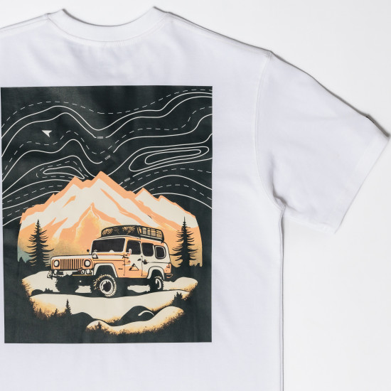 吉普等高線T-Shirt 白色