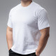 厚磅品牌膠章素T-Shirt 白色